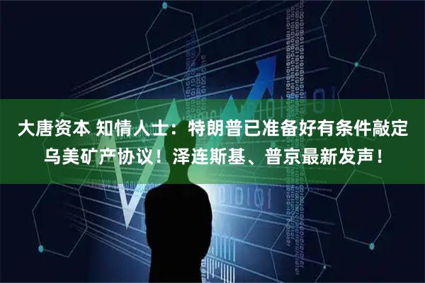 大唐资本 知情人士：特朗普已准备好有条件敲定乌美矿产协议！泽连斯基、普京最新发声！